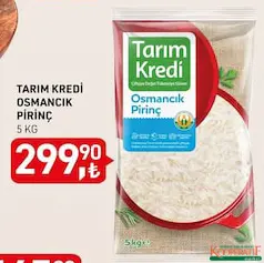 TARIM KREDİ OSMANCIK PİRİNÇ 5 KG TARIM KREDİ OSMANCIK PİRİNÇ 5 KG